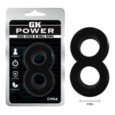 Chisa Duo Cock 8 Ball Erection Enhancer Penis Ring Stretchy Cock Rings